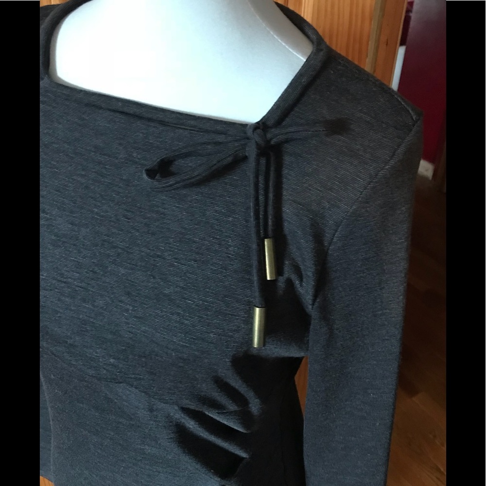 Kische Gray Long Sleeve Dress - Picture 2 of 5
